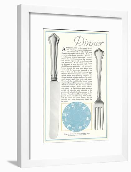 Setting the Table for Dinner-null-Framed Art Print