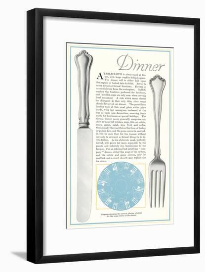 Setting the Table for Dinner-null-Framed Art Print