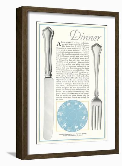 Setting the Table for Dinner-null-Framed Art Print