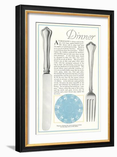 Setting the Table for Dinner-null-Framed Art Print