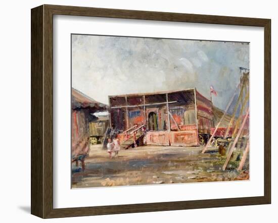 Setting Up the Fair-null-Framed Giclee Print