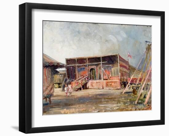 Setting Up the Fair-null-Framed Giclee Print