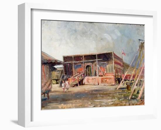 Setting Up the Fair-null-Framed Giclee Print