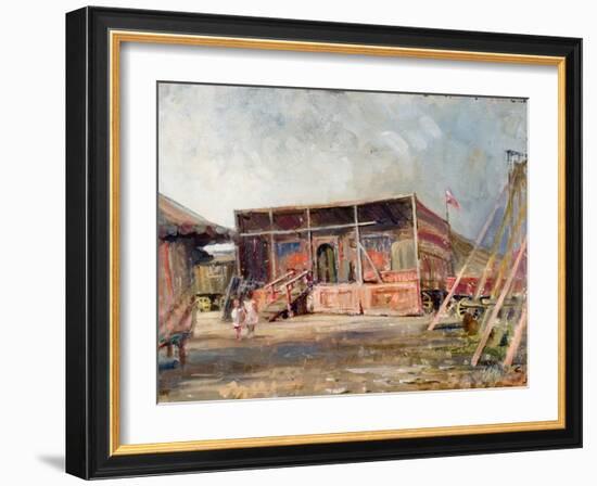 Setting Up the Fair-null-Framed Giclee Print