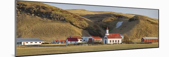 Settlement Sudur Gštur, Near Vik, South Iceland, Iceland-Rainer Mirau-Mounted Photographic Print