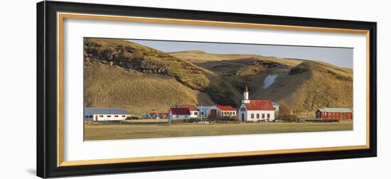 Settlement Sudur Gštur, Near Vik, South Iceland, Iceland-Rainer Mirau-Framed Photographic Print