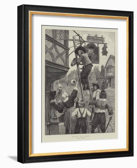 Settling His Account-Amedee Forestier-Framed Giclee Print