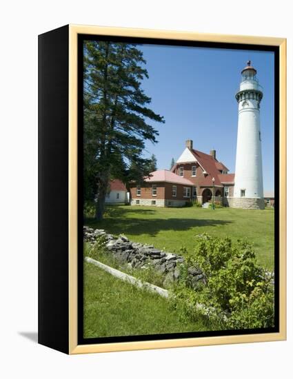 Seul Choix Lighthouse, Michigan, USA-Ethel Davies-Framed Premier Image Canvas