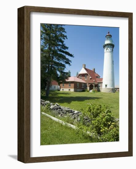 Seul Choix Lighthouse, Michigan, USA-Ethel Davies-Framed Photographic Print