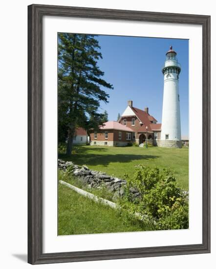 Seul Choix Lighthouse, Michigan, USA-Ethel Davies-Framed Photographic Print