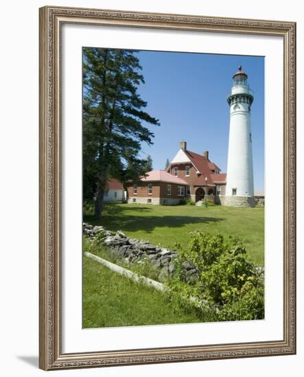 Seul Choix Lighthouse, Michigan, USA-Ethel Davies-Framed Photographic Print