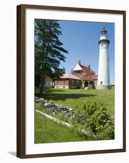 Seul Choix Lighthouse, Michigan, USA-Ethel Davies-Framed Photographic Print