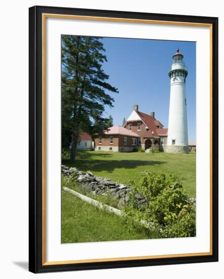 Seul Choix Lighthouse, Michigan, USA-Ethel Davies-Framed Photographic Print