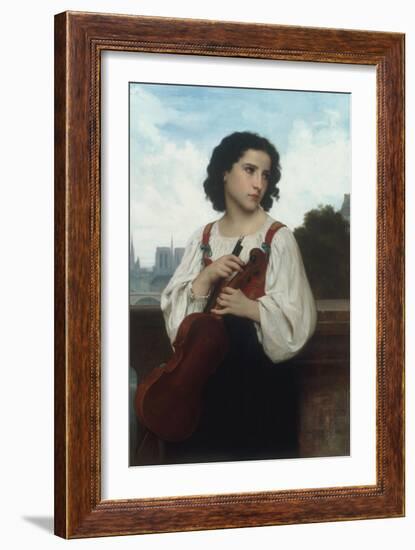 Seule au monde (Alone in the World), c.1867-William Adolphe Bouguereau-Framed Giclee Print
