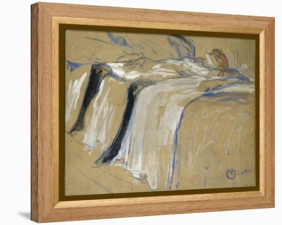 Seule-Henri de Toulouse-Lautrec-Framed Premier Image Canvas