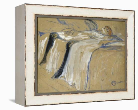 Seule-Henri de Toulouse-Lautrec-Framed Premier Image Canvas