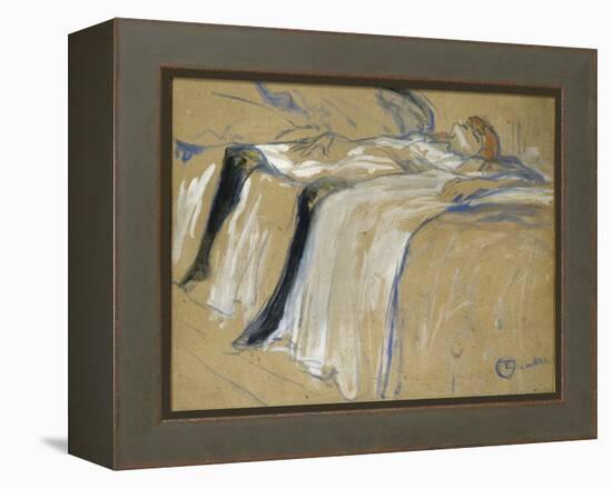 Seule-Henri de Toulouse-Lautrec-Framed Premier Image Canvas