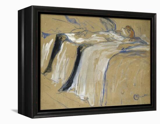 Seule-Henri de Toulouse-Lautrec-Framed Premier Image Canvas