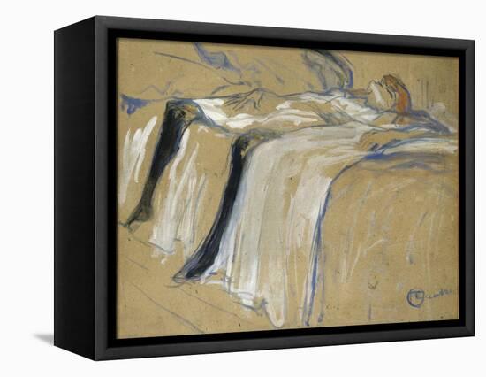 Seule-Henri de Toulouse-Lautrec-Framed Premier Image Canvas