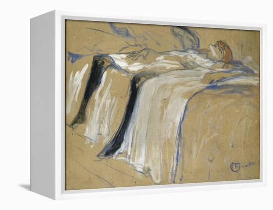 Seule-Henri de Toulouse-Lautrec-Framed Premier Image Canvas