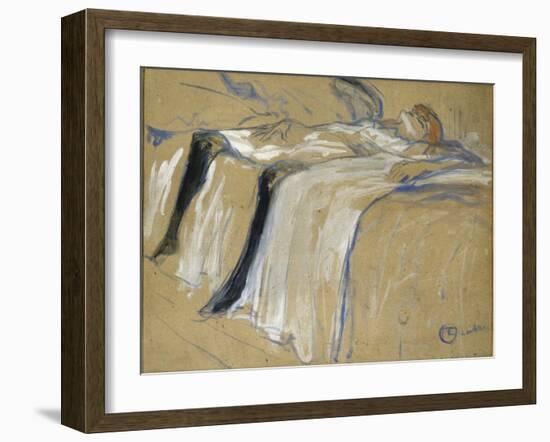 Seule-Henri de Toulouse-Lautrec-Framed Giclee Print