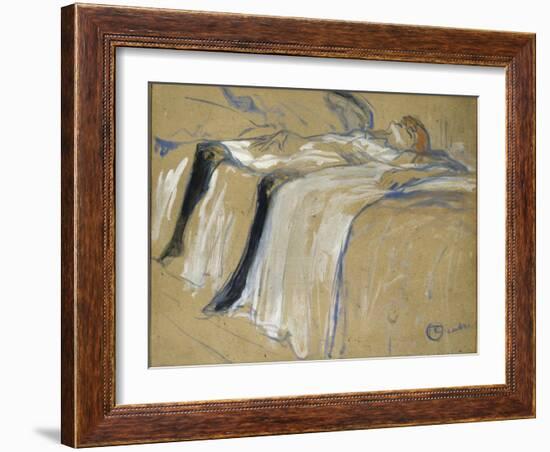 Seule-Henri de Toulouse-Lautrec-Framed Giclee Print