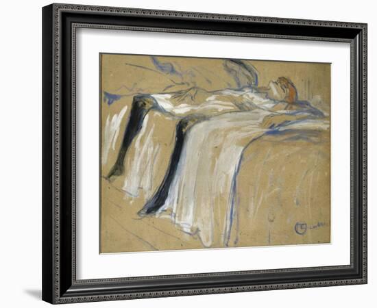 Seule-Henri de Toulouse-Lautrec-Framed Giclee Print