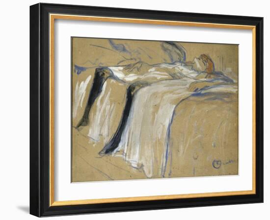 Seule-Henri de Toulouse-Lautrec-Framed Giclee Print