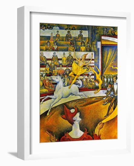 Seurat: Circus, 1891-Georges Seurat-Framed Giclee Print