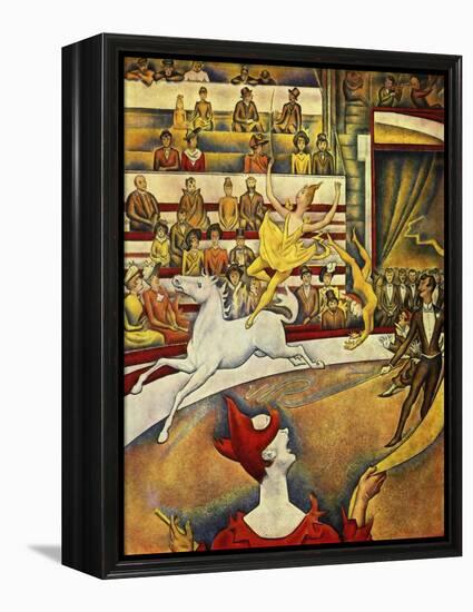 Seurat - Circus Horse Rider-null-Framed Premier Image Canvas