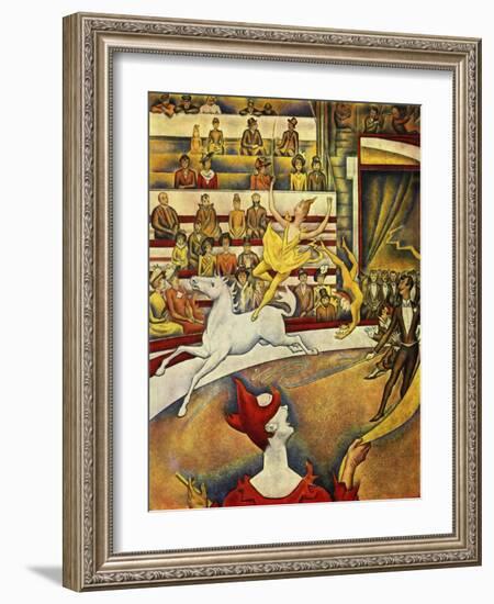 Seurat - Circus Horse Rider-null-Framed Giclee Print