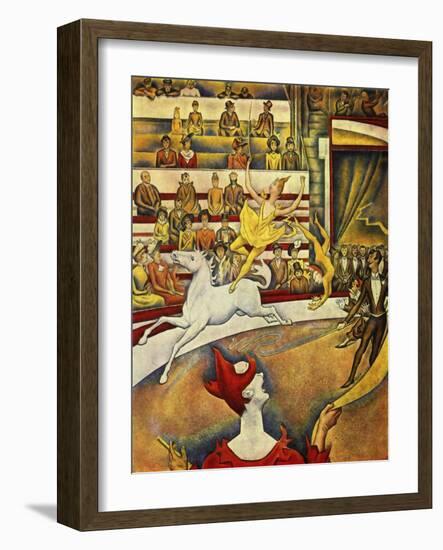 Seurat - Circus Horse Rider-null-Framed Giclee Print