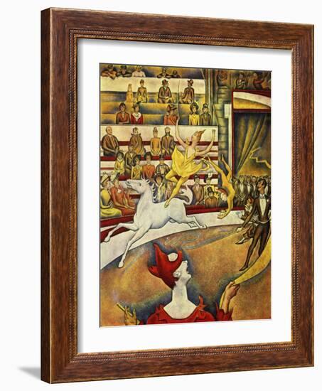 Seurat - Circus Horse Rider-null-Framed Giclee Print