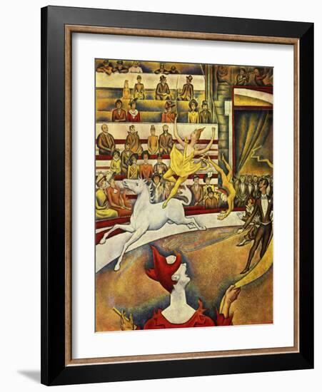 Seurat - Circus Horse Rider-null-Framed Giclee Print
