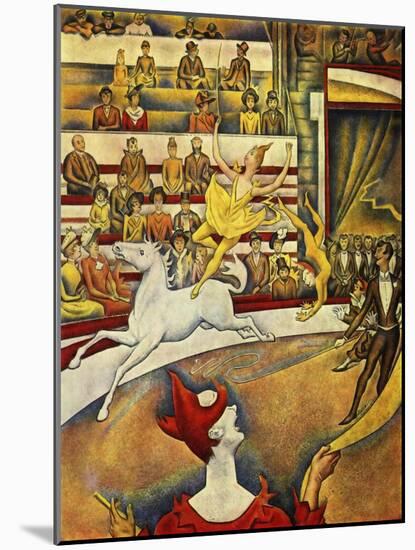 Seurat - Circus Horse Rider-null-Mounted Giclee Print