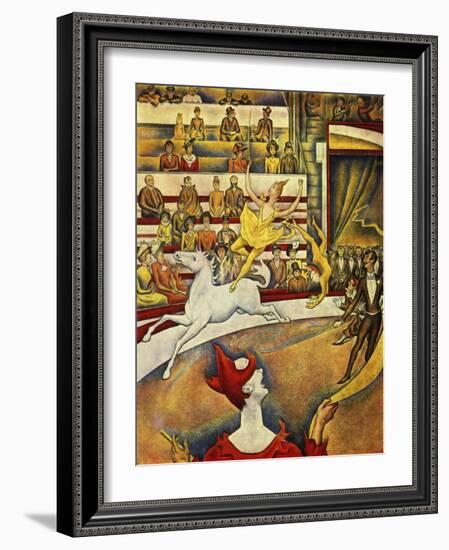 Seurat - Circus Horse Rider-null-Framed Giclee Print