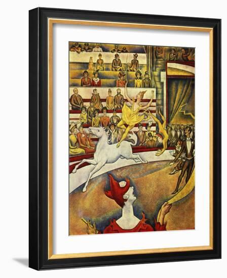 Seurat - Circus Horse Rider-null-Framed Giclee Print