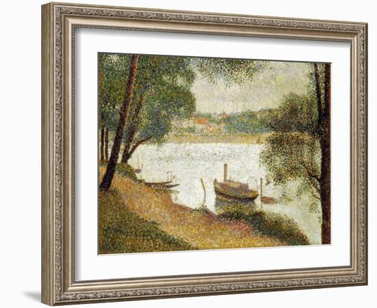 Seurat: Gray Weather-Georges Seurat-Framed Giclee Print