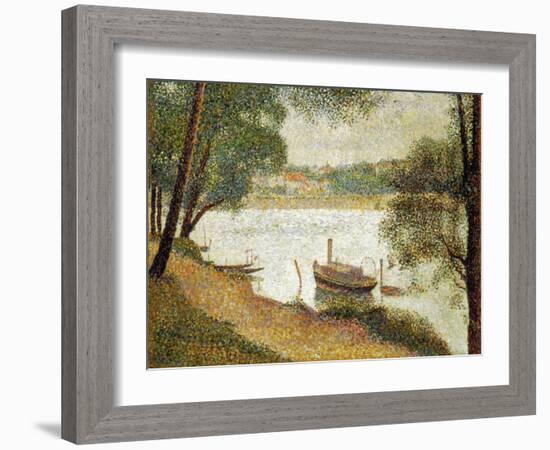 Seurat: Gray Weather-Georges Seurat-Framed Giclee Print