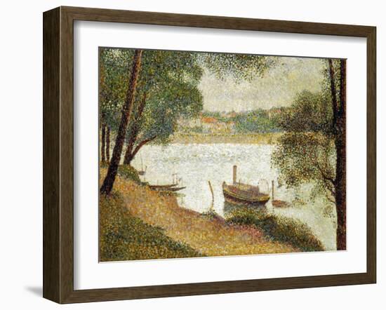 Seurat: Gray Weather-Georges Seurat-Framed Giclee Print