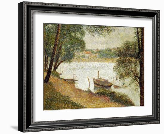 Seurat: Gray Weather-Georges Seurat-Framed Giclee Print