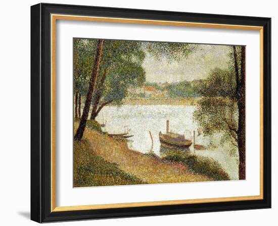 Seurat: Gray Weather-Georges Seurat-Framed Giclee Print