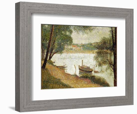 Seurat: Gray Weather-Georges Seurat-Framed Giclee Print