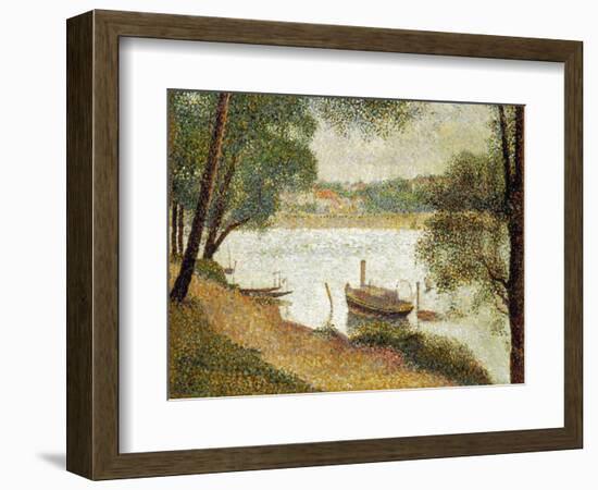 Seurat: Gray Weather-Georges Seurat-Framed Giclee Print