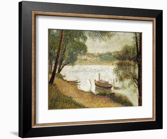 Seurat: Gray Weather-Georges Seurat-Framed Giclee Print