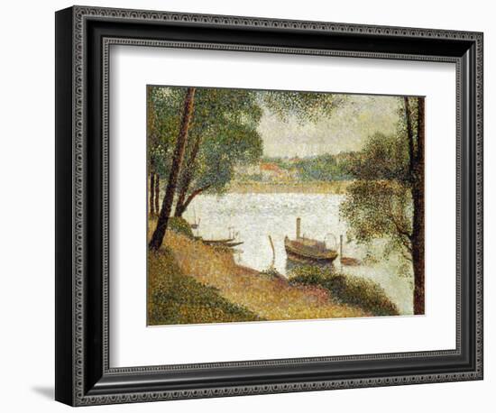 Seurat: Gray Weather-Georges Seurat-Framed Giclee Print