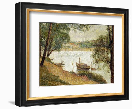 Seurat: Gray Weather-Georges Seurat-Framed Giclee Print