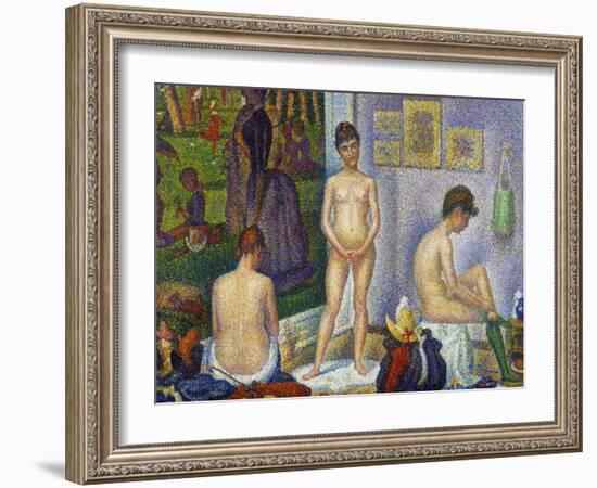 Seurat: Models, C1866-Georges Seurat-Framed Giclee Print