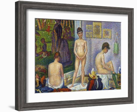 Seurat: Models, C1866-Georges Seurat-Framed Giclee Print