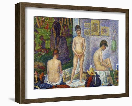 Seurat: Models, C1866-Georges Seurat-Framed Giclee Print